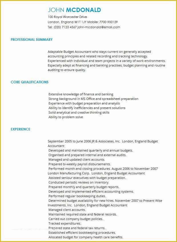 How to Write A Cv Template Free Of Cv Samples Cv Templates by Industry