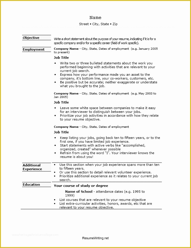 How to Write A Cv Template Free Of Download Resume format & Write the Best Resume