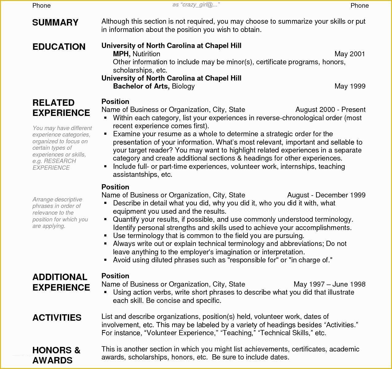 How to Write A Resume Template Free Of Doing Up A Resume