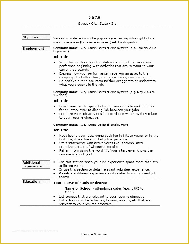 How to Write A Resume Template Free Of Download Resume format &amp; Write the Best Resume