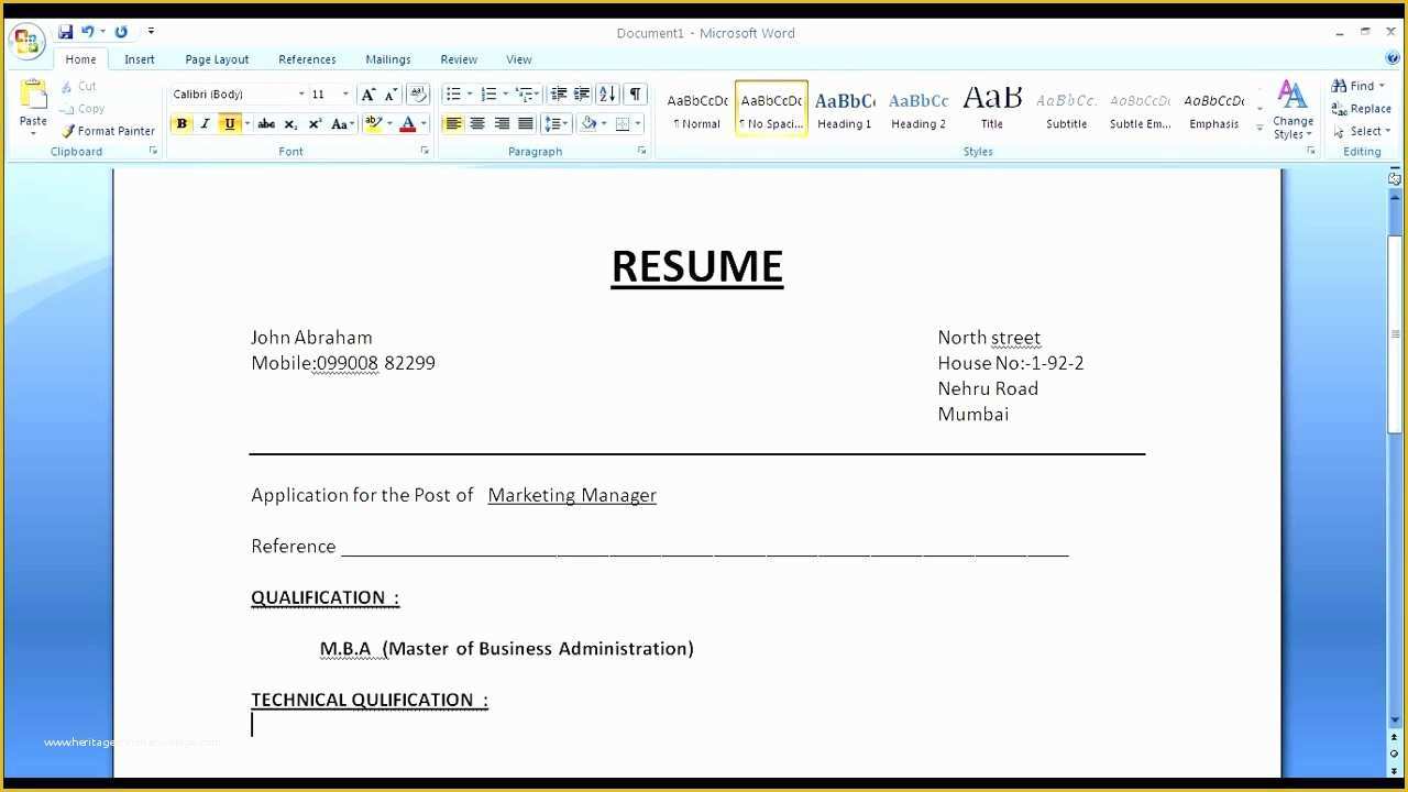How to Write A Resume Template Free Of How to Make A Simple Resume Cover Letter with Resume