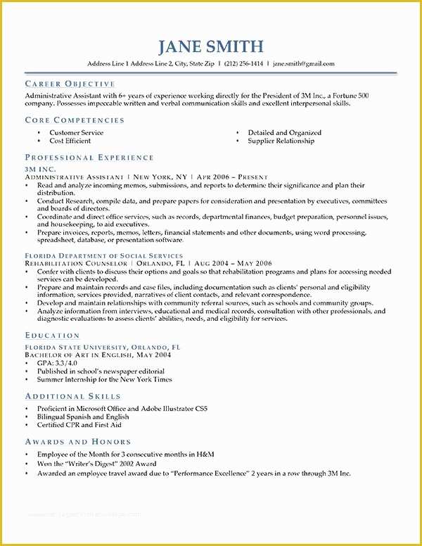 How to Write A Resume Template Free Of How to Write A Career Objective