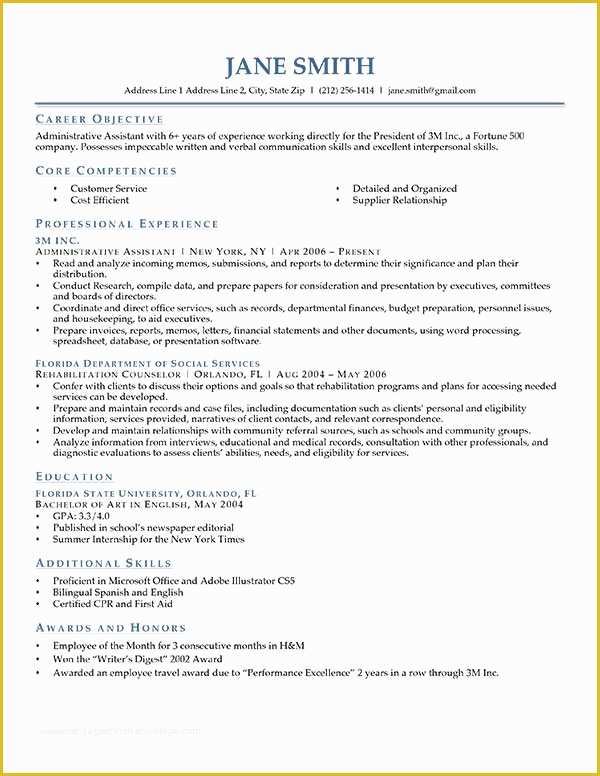 How to Write A Resume Template Free Of How to Write A Career Objective