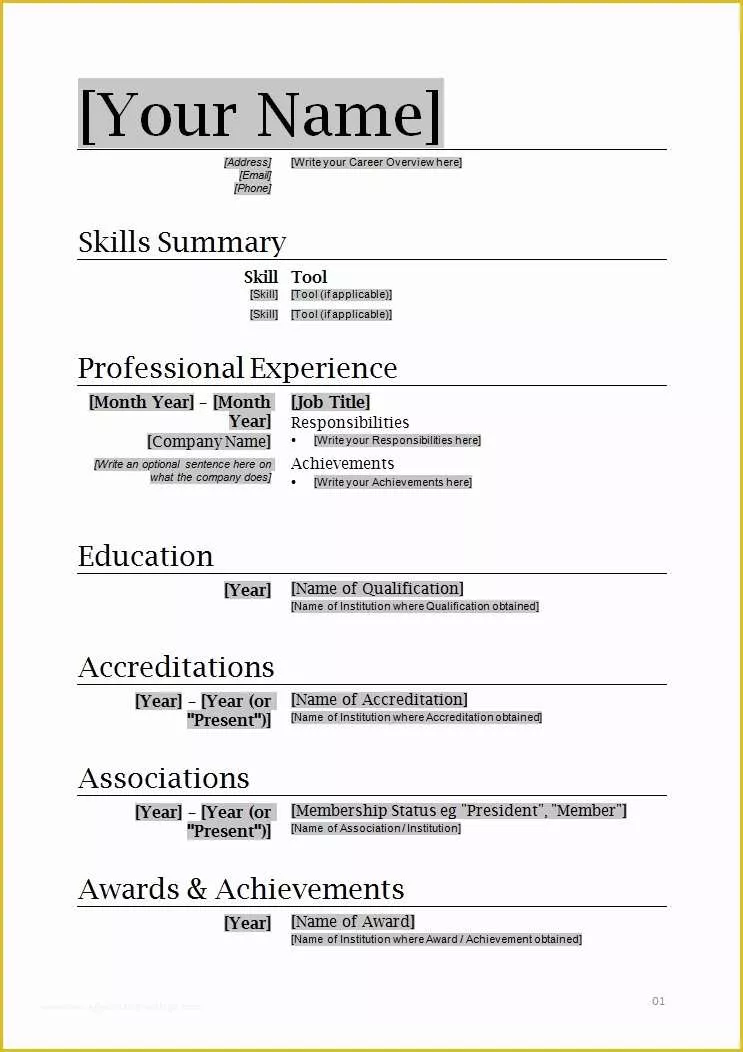 How to Write A Resume Template Free Of How to Write Resume format