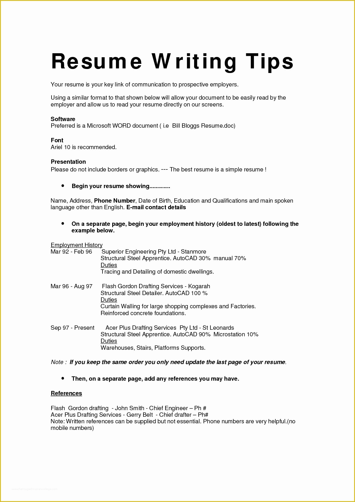 How to Write A Resume Template Free Of Resume Writing Tips Your Resume is Your Key Link