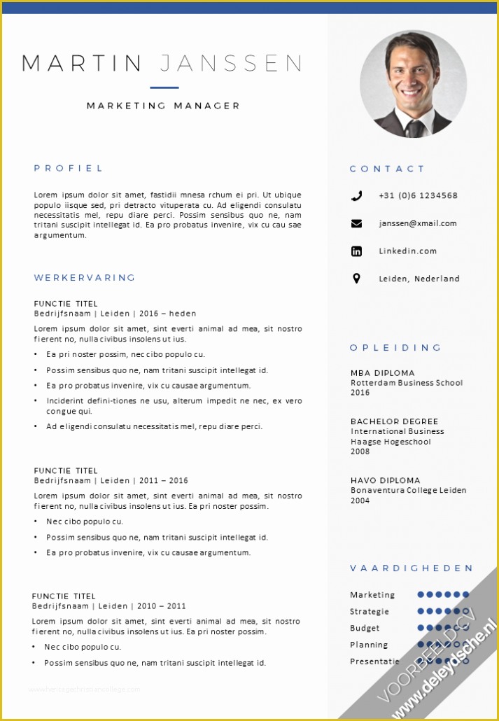 How to Write A Resume Template Free Of Voorbeeld Cv