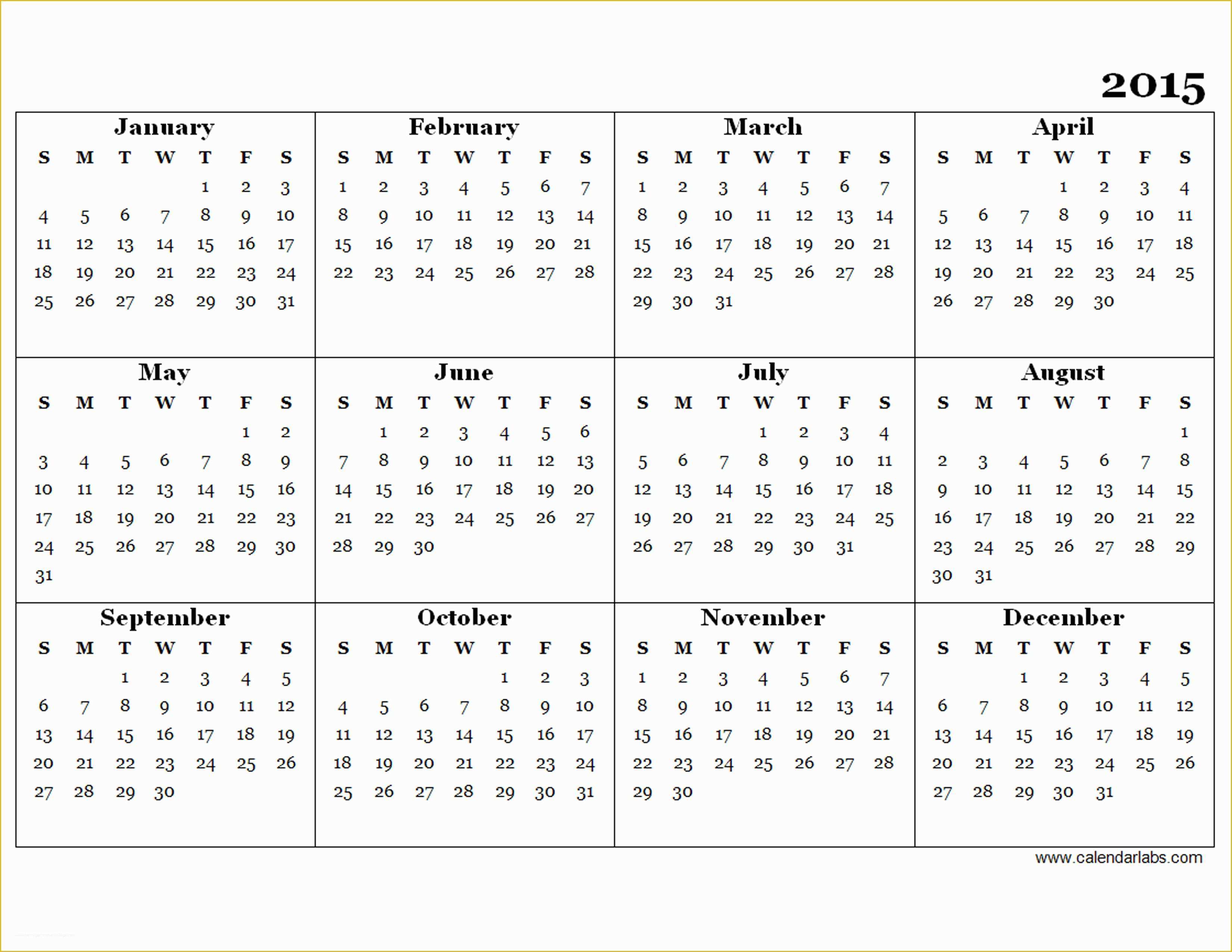 Hp Photo Templates Free Of 2015 Calendar Template