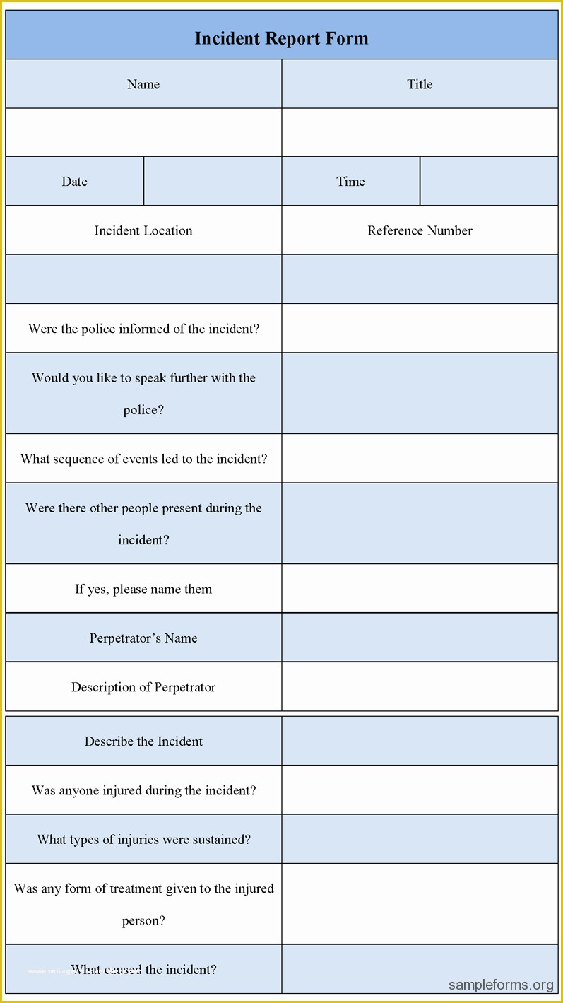 Hp Photo Templates Free Of Incident Report Template