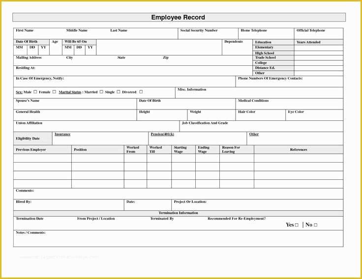 hr-documents-templates-free-of-19-best-employee-forms-images-on