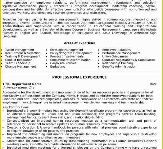 Hr Resume Templates Free Of top Human Resources Resume Templates &amp; Samples