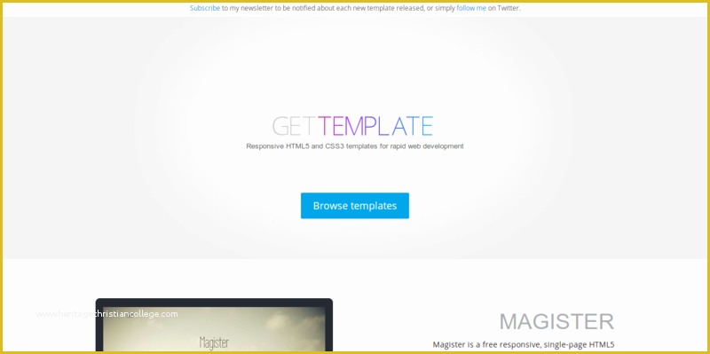 Html and Css Templates with source Code Free Download Of 7 Resources for Free HTML5 Templates