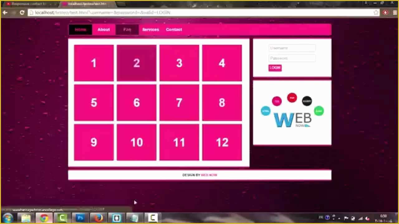 Html and Css Templates with source Code Free Download Of Best Template Using HTML and Css for Beginners with