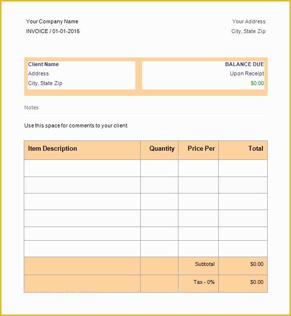 Html Invoice Template Free Download Of 53 Blank Invoice Template Word Google Docs Google Sheets