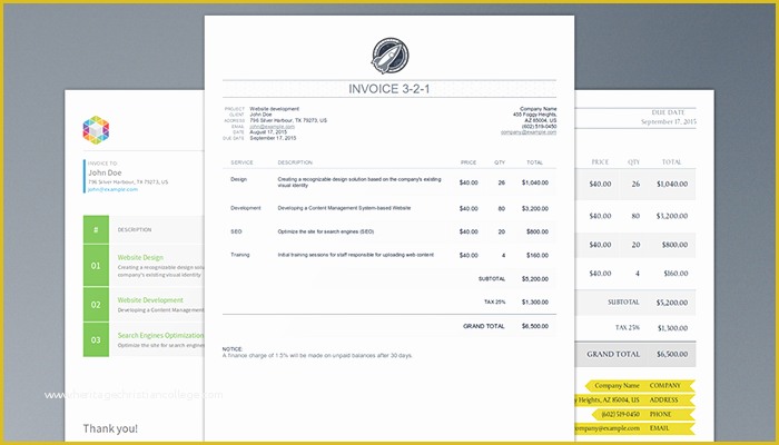 Html Invoice Template Free Download Of Invoice Template HTML Code