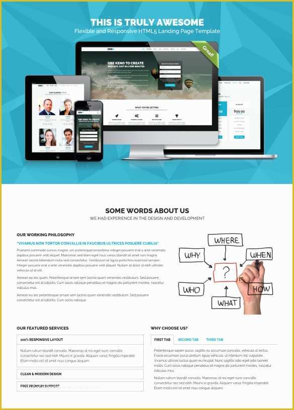 Html Landing Page Templates Free Of HTML5 Landing Page Templates Free Word Excel Samples