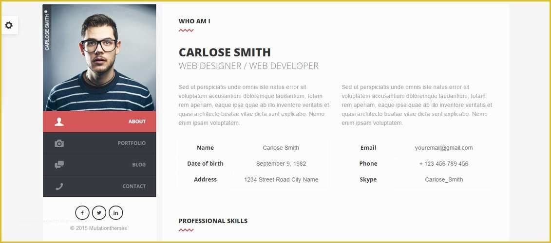 Html Personal Website Templates Free Of 25 Personal Website Templates for Easy HTML Websites