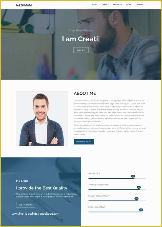 Html Personal Website Templates Free Of 50 Best Personal Website Templates Free &amp; Premium
