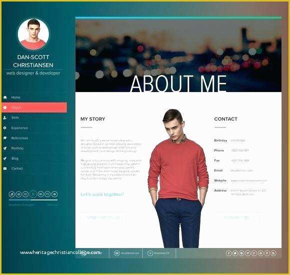 Html Personal Website Templates Free Of Free Template Personal Page Website HTML Web