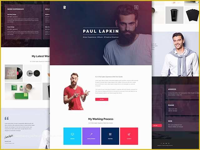 Html Personal Website Templates Free Of Personal Website Psd Template 2 Freebiesbug