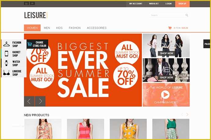 Html Template for Ecommerce Site Free Download Of 40 Best E Merce Website Templates