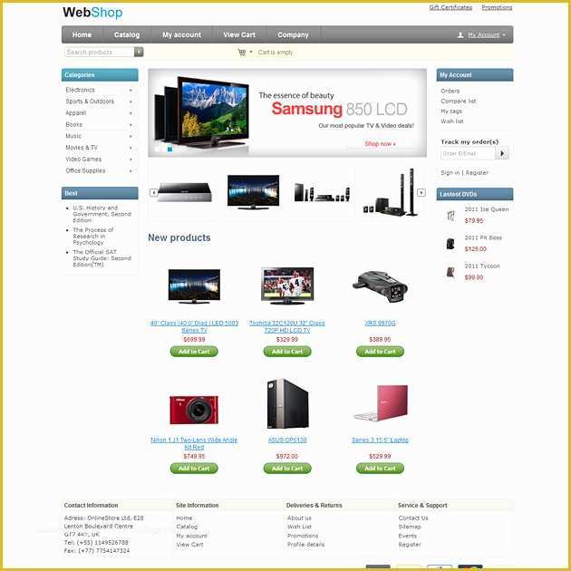 Html Template for Ecommerce Site Free Download Of Free Cs Cart theme Free Cs Cart Skin Download