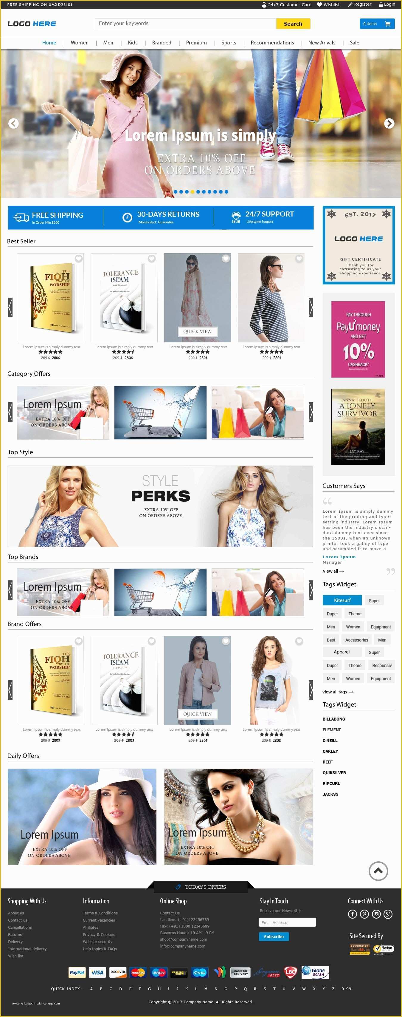 Html Template for Ecommerce Site Free Download Of Full Width E Merce Website Templates Free Psd