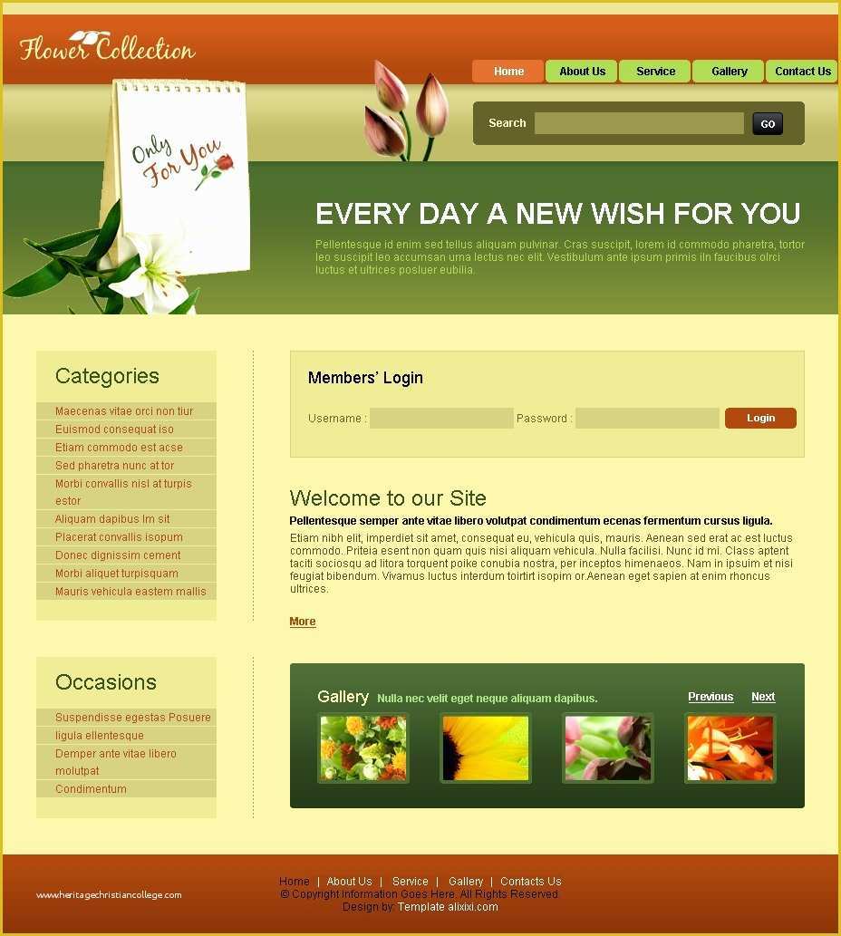 Html Web Templates Free Download Of Best S Of Free HTML Website Templates HTML Website