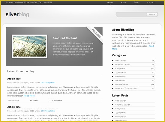 Html5 Blog Template Free Of 40 Beautiful Free HTML5 & Css3 Templates
