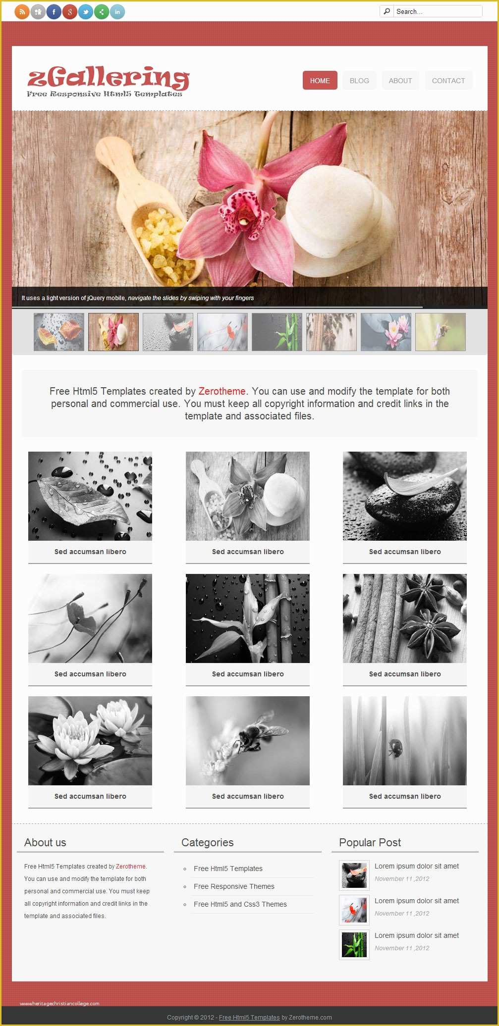 Html5 Blog Template Free Of Best Collection Of 10 Free Responsive Design HTML5