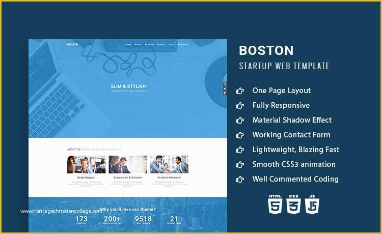 Html5 Blog Template Free Of Boston Responsive Epage Multipurpose Agency HTML5 Template
