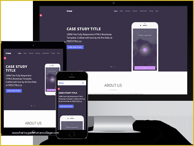 Html5 Blog Template Free Of Crew Free HTML5 Bootstrap Template