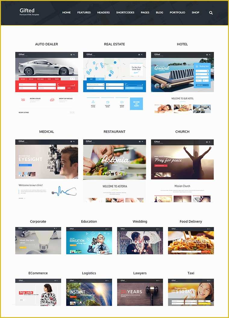 Html5 Blog Template Free Of Gifted HTML5 Website Template Buy Premium Gifted HTML5