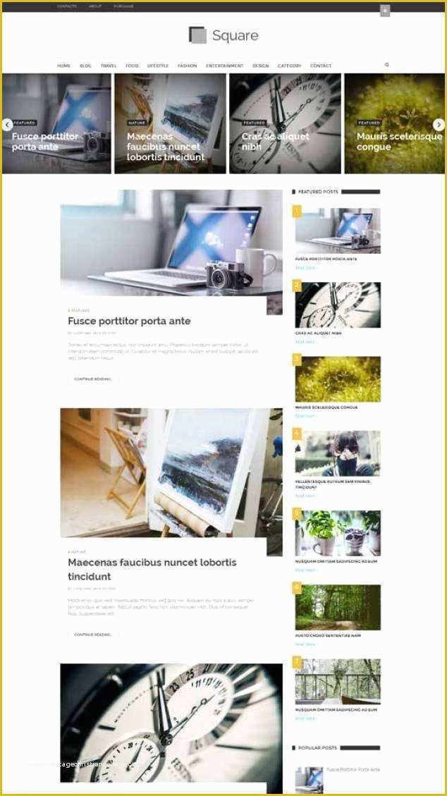 Html5 Blog Template Free Of HTML5 Blog Templates Free Word Excel Samples