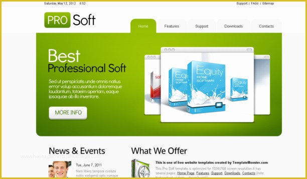 Html5 Blog Template Free Of Prosoft HTML5 Templates