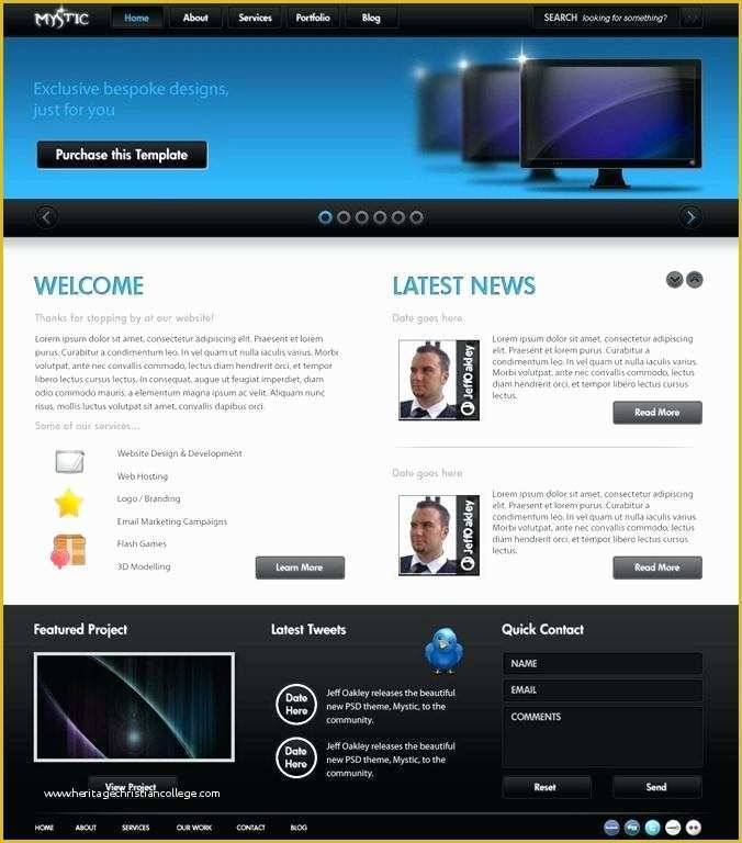 Html5 Business Website Templates Free Download Of Mystic Template 