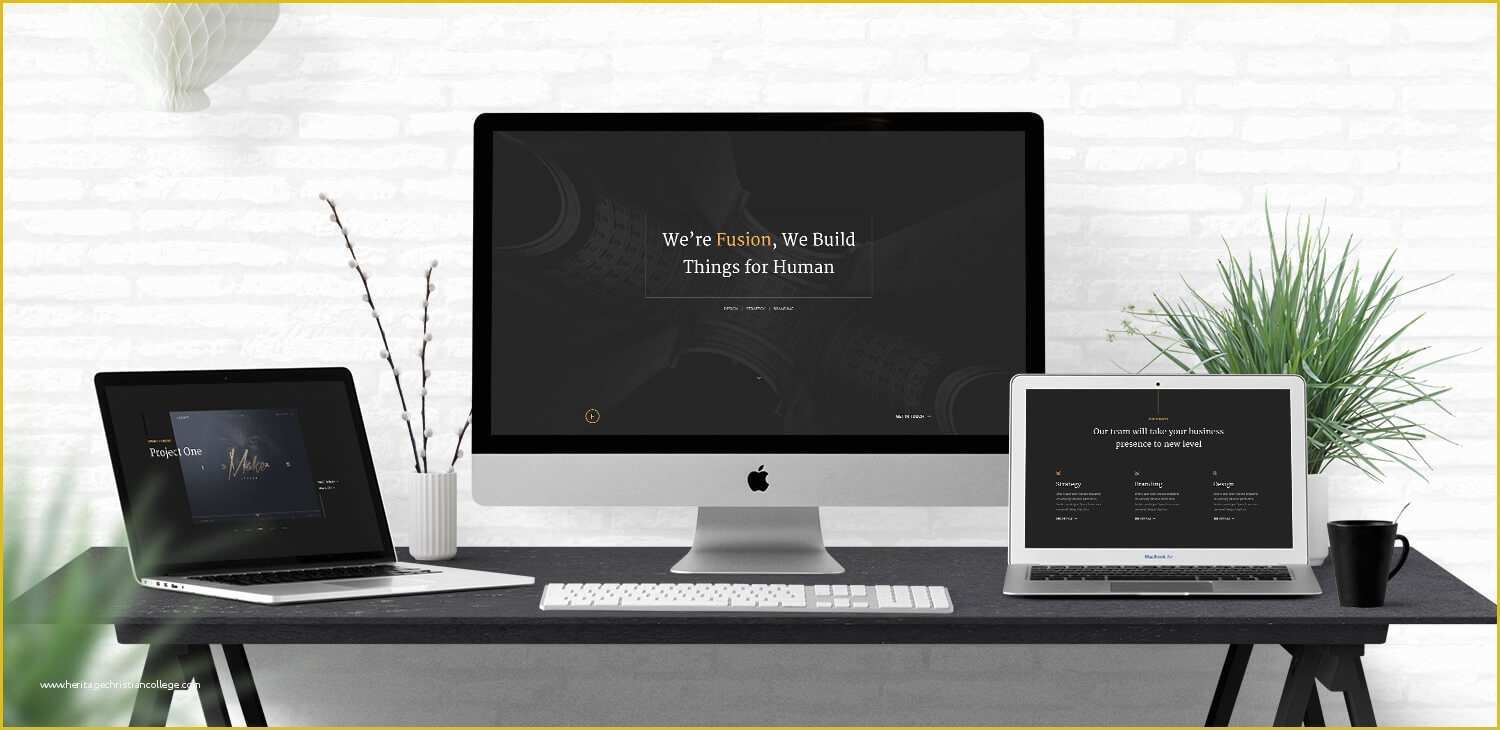 Html5 Portfolio Template Free Of Fusion Free HTML5 Portfolio Template