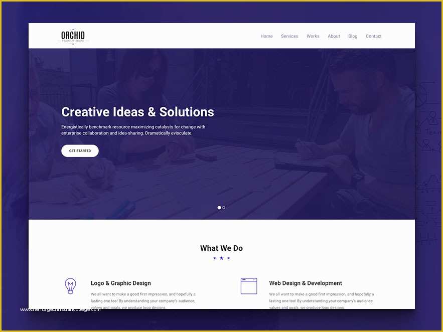 Html5 Portfolio Website Templates Free Download Of orchid Free HTML5 Business Simple Portfolio Website