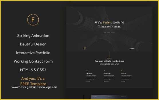 Html5 Portfolio Website Templates Free Download Of Templateocean