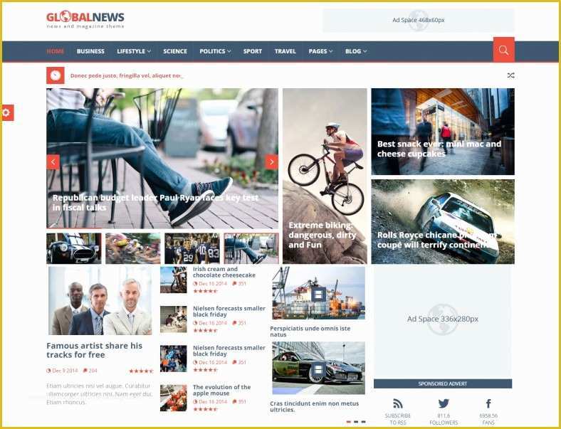 Html5 Responsive Templates Free Download Of 21 Magazine HTML5 themes & Templates