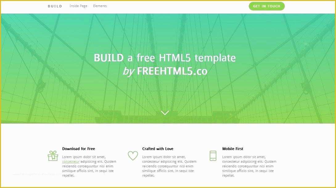 Html5 Responsive Templates Free Download Of Free Responsive Templates themes HTML5 Download with Css3 2014