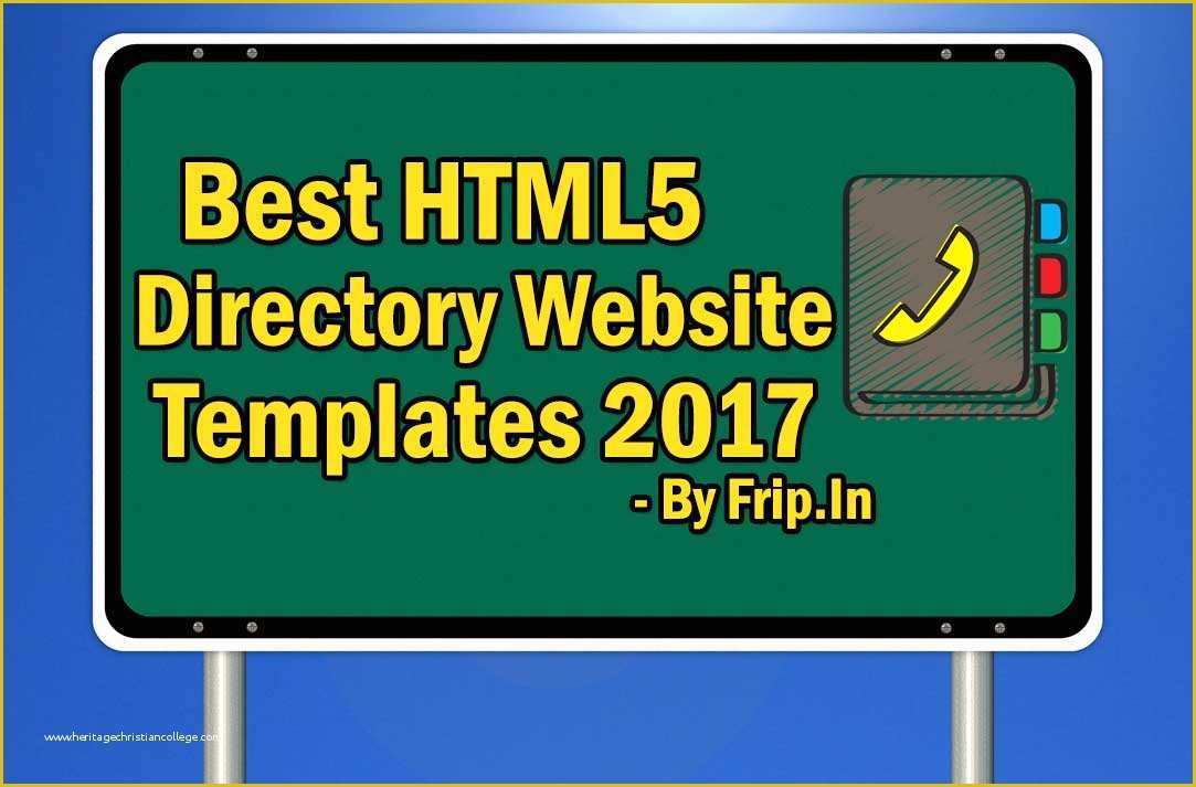 Html5 Template Free 2017 Of 25 Best HTML5 Directory Website Templates 2017