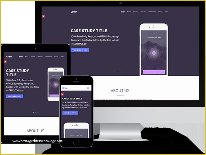 Html5 Template Free 2017 Of Crew Free HTML5 Bootstrap Template