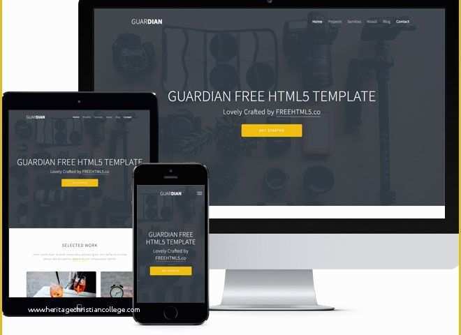Html5 Website Templates Free Download Of Guardian Free HTML5 Bootstrap Template