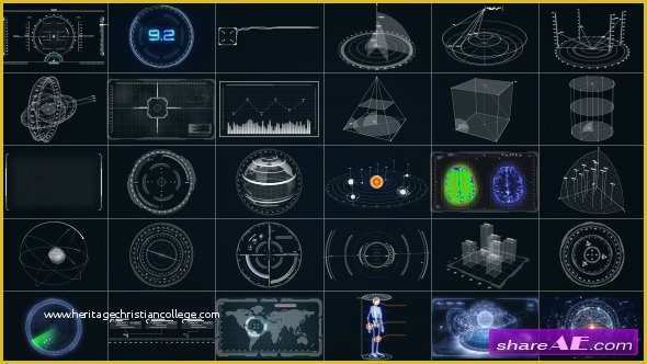 Hud Template Free Of 30 Super Hi Tech Hud & Infographics Elements after