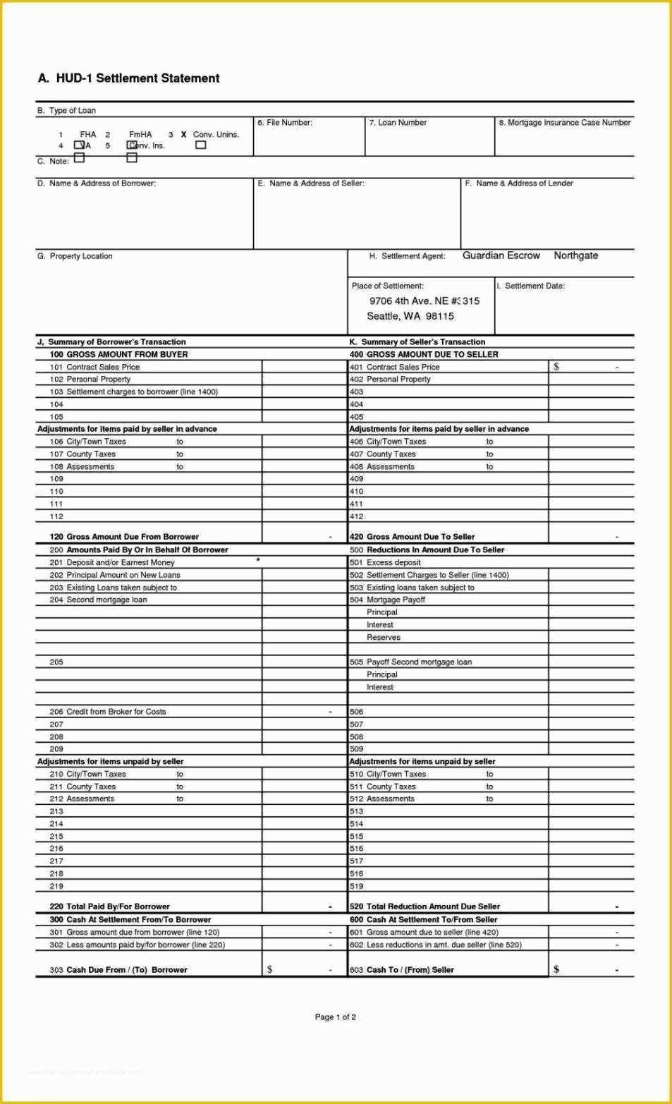 Hud Template Free Of Hud 1 Excel Template Sampletemplatess Sampletemplatess