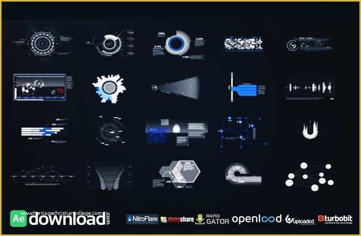 Hud Template Free Of Hud & Infographic Elements Videohive Free Template Free