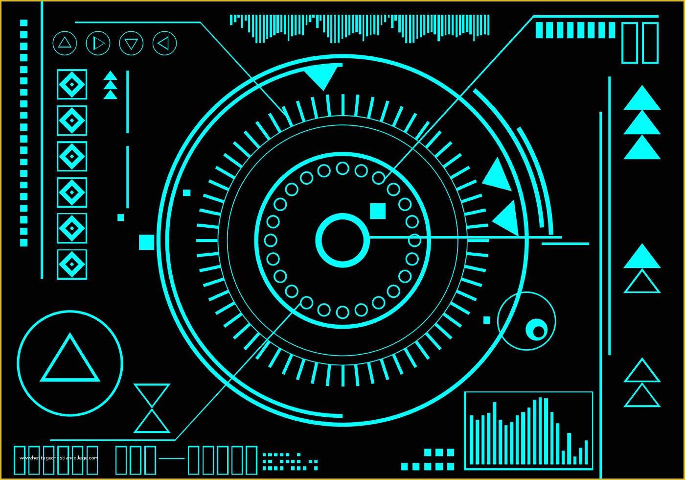 Hud Template Free Of Hud Infographic Free Vector Download Free Vector Art