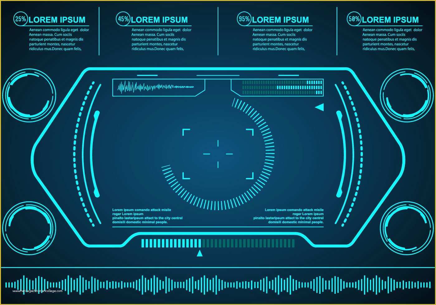 Hud Template Free Of Technological Hud Vector Eelements Download Free Vector