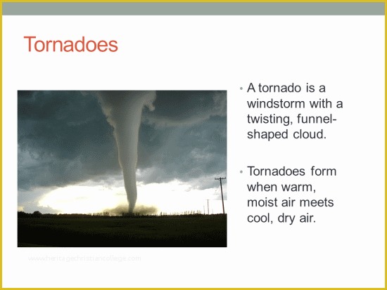 Hurricane Powerpoint Template Free Of Amazing Facts About tornadoes Emergency Bag List