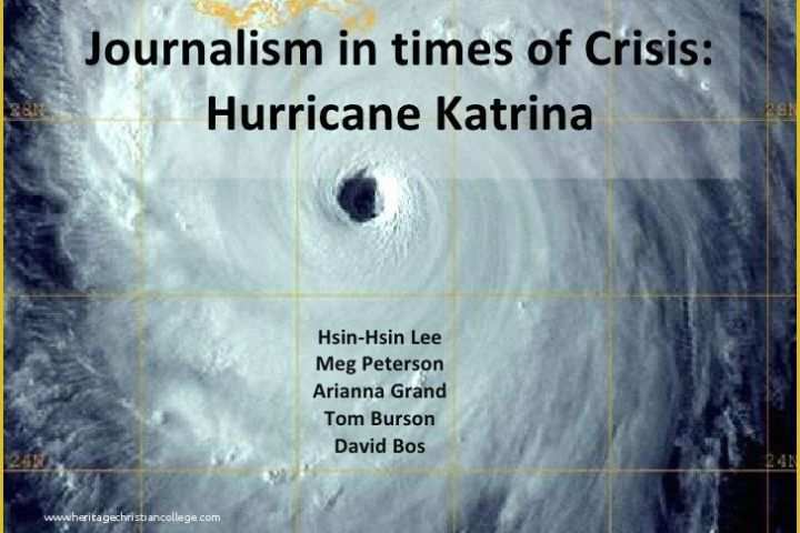 Hurricane Powerpoint Template Free Of Hurricane Katrina Presentation 1